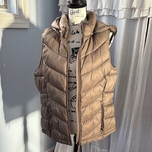Tan Puffer Vest